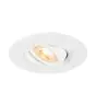 SLV New Tria 75 XL Spot Aluminium Blanc Rond | Diamètre 75mm - Convient pour 1x GU10 